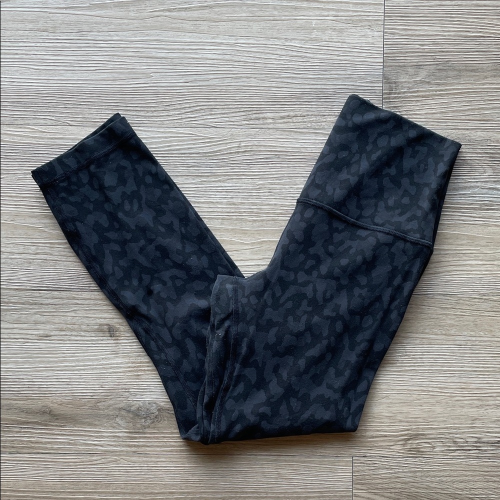 lululemon athletica 25” Black Patterned Leggings
